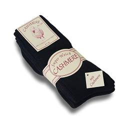 Sonia Originelli Cashmere Socken Wollsocken Kaschmir super weich und warm, Farbe schwarz, Größe 47-50, 2 Paar von Sonia Originelli