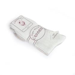 Sonia Originelli Cashmere Socken Wollsocken Kaschmir super weich und warm, Farbe wollweiss-beige, Größe 35-38, 2 Paar von Sonia Originelli