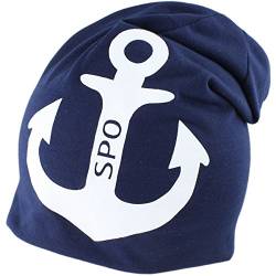 Sonia Originelli City-Beanie St.Peter Ording Anker Mütze Farbe Marineblau von Sonia Originelli