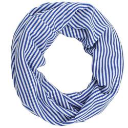 Sonia Originelli Loop Schal Maritim Gestreift Streifen Sommer Farbe Blau von Sonia Originelli