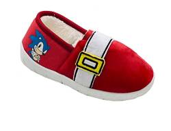 Sonic The Hedgehog, Hausschuhe für Jungen oder Mädchen, Sonic-Schuhe, Rot, Größe 10 UK, 28 EU von Sonic The Hedgehog
