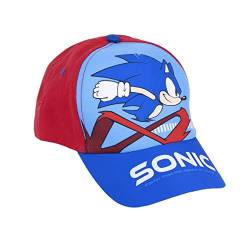 Sonic The Hedgehog Hut für Jungen, Baseball Kappe, Sonic Design, Sommermütze, Geschenk für Kinder, Verstellbare Hut | Rot von Sonic The Hedgehog