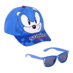 Sonic The Hedgehog Hut und Sonnenbrille, Verstellbarer Hut, UV-Schutz-Sonnenbrille, Sonic Baseball Kappe, Kinder Sommermütze von Sonic The Hedgehog