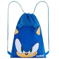 Sonic The Hedgehog Jungen Kordelzug Turnbeutel, Schwimmtasche Kinder Gym Bag Sporttasche - Geschenke für Jungs von Sonic The Hedgehog