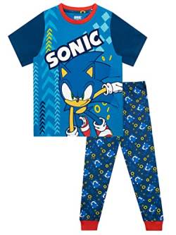 Sonic The Hedgehog Jungen Schlafanzug Blau 116 von Sonic The Hedgehog