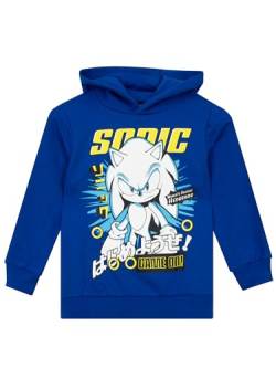 Sonic The Hedgehog Kapuzenpullover | Sonic Hoodie Kinder | Kapuzenpullover für Jungen | Blau | 140 von Sonic The Hedgehog