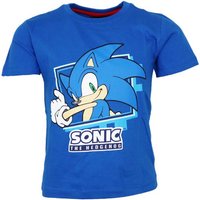 Sonic The Hedgehog Print-Shirt Sonic The Hedgehog Kinder Junge kurzarm T-Shirt Shirt Gr. 98 bis 128, Baumwolle von Sonic The Hedgehog