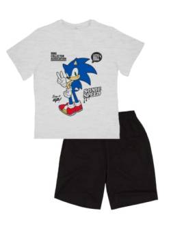 Sonic The Hedgehog Schlafanzug, T-Shirt und Shorts für Jungen, 2-Teiliges Set für Jungen, Sonic Pyjama für Jungen und Teenager, Größe 10 Jahre von Sonic The Hedgehog