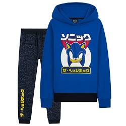 Sonic Jogginganzug Kinder Trainingsanzug Jungen Mädchen Hoodie und Hosen Set Schule Kindergarten Reisen Sportanzug 4-12 Jahre (Blau, 11-12 Jahre) von Sonic the Hedgehog