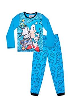 Sonic The Hedgehog Gaming-Pyjama, lang, 4 bis 10 Jahre, Blau Gr. 6-7 Jahre, blau von Sonic the Hedgehog