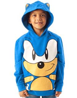 Sonic The Igel Hoodie Charakter 3D Ears Junge Kinder Blaue Kapuzenpullover 7-8 Jahre von Sonic the Hedgehog