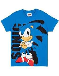 Sonic The Igel T Shirt Jungen Blue Supersonic Game Kinder Top 4-5 Jahre von Sonic the Hedgehog