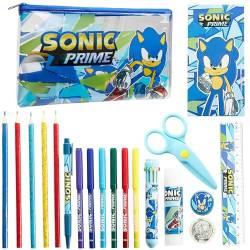 Sonic the Hedgehog Gefülltes Federmäppchen Jungen mit Stiften & School Supplies - Geschenke für Jungs von Sonic the Hedgehog