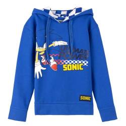 Sonic the Hedgehog Kapuzenpullover für Jungen, Sweatshirt, Geschenk für Kinder und Jugendliche, Größe 10 Jahre von Sonic the Hedgehog