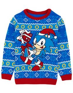 Sonic the Hedgehog Kids Christmas Jumper Boys Girls Strickpullover 7-8 Jahre von Sonic the Hedgehog