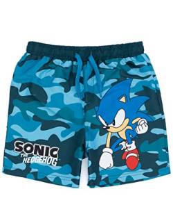 SONIC The Hedgehog Schwimmshorts Jungen Camo Schwimmstüle Badebekleidung 7-8 Jahre von SONIC