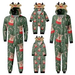 Familie Schlafanzug Rentier Weihnachtspyjama Lange Outfit Jumpsuit Winter Damen Herren Jungen Und Mädchen Weihnachtspyjama Familie Set Weihnachtskleidung Nachtwäsche Weihnachts Matching Pyjamas von Sonnena