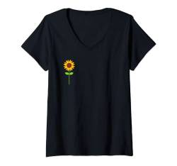 Damen Peace Love Tshirt Kostüm Sonnenblume t-shirt Herrn damen T-Shirt mit V-Ausschnitt von Sonnenblume tshirt Herrn damen Geschenk t-shirt