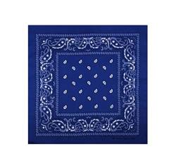 Sonnenscheinschuhe 1 x Bandana Tuch verschiedene Muster Paisley 100% Baumwolle Kopftuch Halstuch Schal (Blau) von Sonnenscheinschuhe