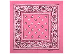 Sonnenscheinschuhe 1 x Bandana Tuch verschiedene Muster Paisley 100% Baumwolle Kopftuch Halstuch Schal (Rosa) von Sonnenscheinschuhe