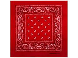 Sonnenscheinschuhe 1 x Bandana Tuch verschiedene Muster Paisley 100% Baumwolle Kopftuch Halstuch Schal (Rot) von Sonnenscheinschuhe