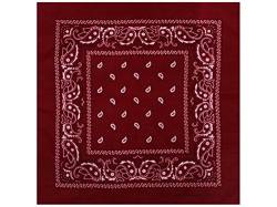 Sonnenscheinschuhe 1 x Bandana Tuch verschiedene Muster Paisley 100% Baumwolle Kopftuch Halstuch Schal (Weinrot) von Sonnenscheinschuhe
