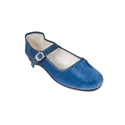 Sonnenscheinschuhe China Samtschuhe Gr. 35-42 Jeansblau NEU Chinaschuhe blau Ballerinas Trachtenschuhe (38) von Sonnenscheinschuhe