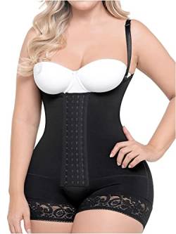 Sonryse 066 Fajas Colombianas Reductoras y Moldeadoras Postparto Levanta Pompis de Mujer Girdles für Frauen - Schwarz - X-Large von Sonryse