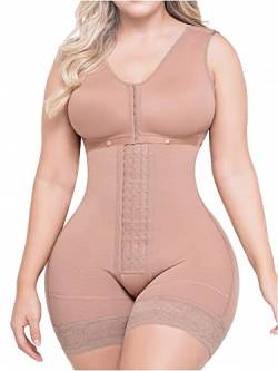 Sonryse 086BF Damen Figurformer Bodys Schlank Wäsche Taillerformer Shapewear Mokka XS von Sonryse