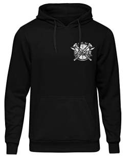 Sons of Ragnar Nordic Empire Herren Kapuzenpullover| Valhalla Hoodie - Wikinger - Odin Pullover - Vikings -Walhalla Pullover Herren | M2 FB Schwarz (XXL) von Sons of Ragnar