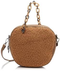 Sookie Women's Tasche mit Teddyfell Damen Umhängetasche, BRAUN von Sookie