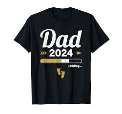 Dad Loading 2024 Werdender Papa Baby Geburt Daddy to Be T-Shirt von Soon To Be Dad Mom Papa Mama Designs