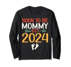 Schwangerschaftsankündigung Mom To Be Langarmshirt von Soon To Be Mommy t-shirt