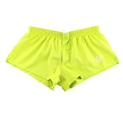 SoonerQuicker Badehose Herren Kurz Eng Badehose Herren Trunk Neongelb Badehose Herren Orange Neon Badehose Herren Weiß Sexy Schwimmhose Herren Kurz Badeshorts für Herren Schnelltrocknend von SoonerQuicker