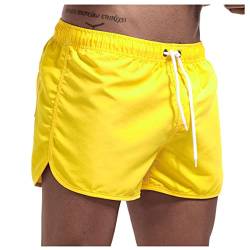 SoonerQuicker Badehose Herren Kurz Neon Badeshorts Herren Neon Kurz Badehose Herren Türkis Grün Orange Badeshorts Herren Pink Hawaii Kurze Hosen Herren Schnelltrocknend von SoonerQuicker