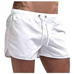 SoonerQuicker Badehose Herren Türkis Badeshorts Herren Neon Kurz Badehose Herren Neon Grün Orange Badeshorts Herren Pink Hawaii Kurze Hosen Herren Schnelltrocknend von SoonerQuicker