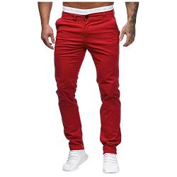 SoonerQuicker Chino Hose Herren Regular Fit Chinohose Männer Elegant Freizeithose Herren Lang Chino Hose Herren Straight Chino Hose Herren Grau Chino Hose Herren Schwarz von SoonerQuicker