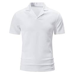 SoonerQuicker Poloshirt Herren Ohne Knöpfe Poloshirt Herren Funktionsshirt Poloshirt Herren Regular Fit Tshirt Herren Mit Kragen Poloshirt Herren Atmungsaktiv Kurzarm von SoonerQuicker