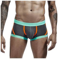 SoonerQuicker Push Up Unterhose Männer Boxershorts Herren Eng Herren Unterhosen mit Beutel Herren Unterhosen Elastisch Ohne Eingriff Herren Unterhosen Retro Unterhosen Männer Trunk Sexy von SoonerQuicker