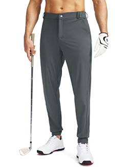 Soothfeel Herren-Golf-Jogginghose mit 5 Taschen, schmale Passform, Stretch-Sweathose, Laufen, Reisen, Kleid, Arbeitshose für Herren, 02-Ink Grey, 41-44.5 von Soothfeel