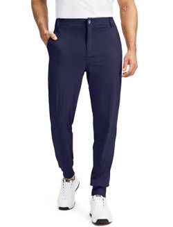 Soothfeel Herren-Golf-Jogginghose mit 5 Taschen, schmale Passform, Stretch-Sweathose, Laufen, Reisen, Kleid, Arbeitshose für Herren, 03-Navy, 34-37 von Soothfeel