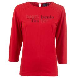 Soquesto Damen 3/4 Arm Shirt candy red XXL von Soquesto