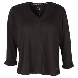 Soquesto Damen 3/4 Arm Shirtjacke black 3XL von Soquesto