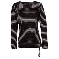 Soquesto Damen Sweatshirt black stripes S von Soquesto