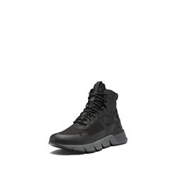 SOREL Men's Kinetic Rush MID WP Sneaker — Black, Grill — Waterproof Textile Sneakers — Size 14 von Sorel