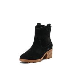 SOREL Women's Cate Pull On Boot — Black, Gum 10 — Waterproof Suede Rain Boot — Size 8.5 von Sorel