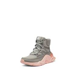 SOREL Women's Kinetic RNEGD Storm Boot — Dove, Peach Blossom — Waterproof Textile & PU Leather Winter Boots — Size 10 von Sorel