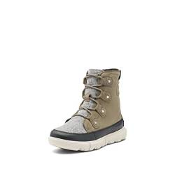 Sorel Explorer II Joan WP wasserdichte Winterstiefel für Damen, Grün (Sage x Fawn), 42 EU von Sorel