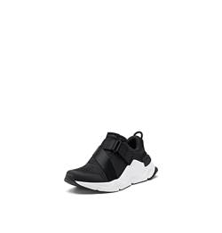Sorel Women's Kinetic RNEGD Strap Sneaker — Black, White — Lightweight Mesh & Suede Sneakers — Size 12 von Sorel