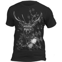 Soreso® Trachtenshirt Trachten T-Shirt Herren mit Hirsch Motiv Trachtenshirt Jäger Shirt Männer Bayern von Soreso